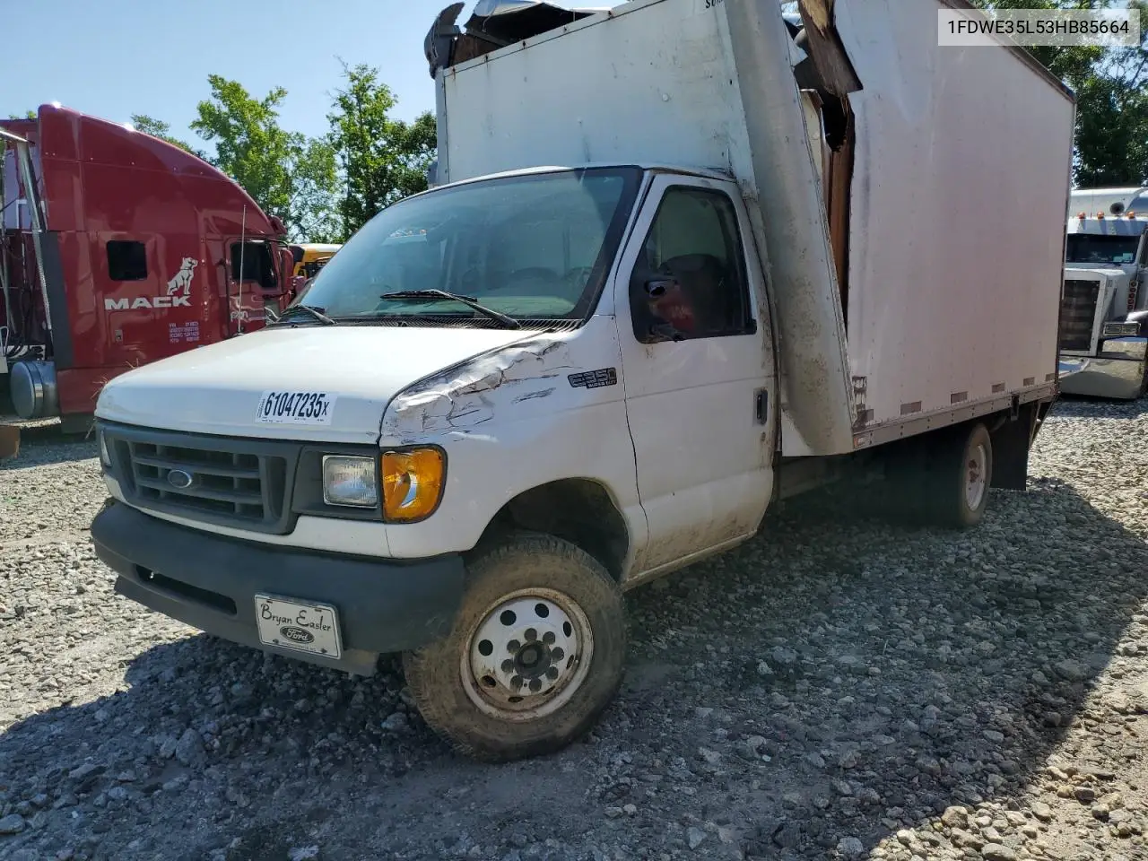 2003 Ford Econoline E350 Super Duty Cutaway Van VIN: 1FDWE35L53HB85664 Lot: 61047235