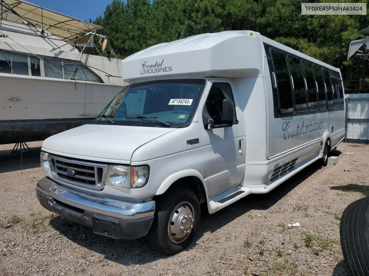 2003 Ford Econoline E450 Super Duty Cutaway Van VIN: 1FDXE45F53HA63424 Lot: 62156245