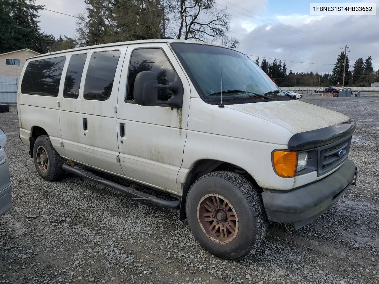 2004 Ford Econoline E350 Super Duty Wagon VIN: 1FBNE31S14HB33662 Lot: 43528915
