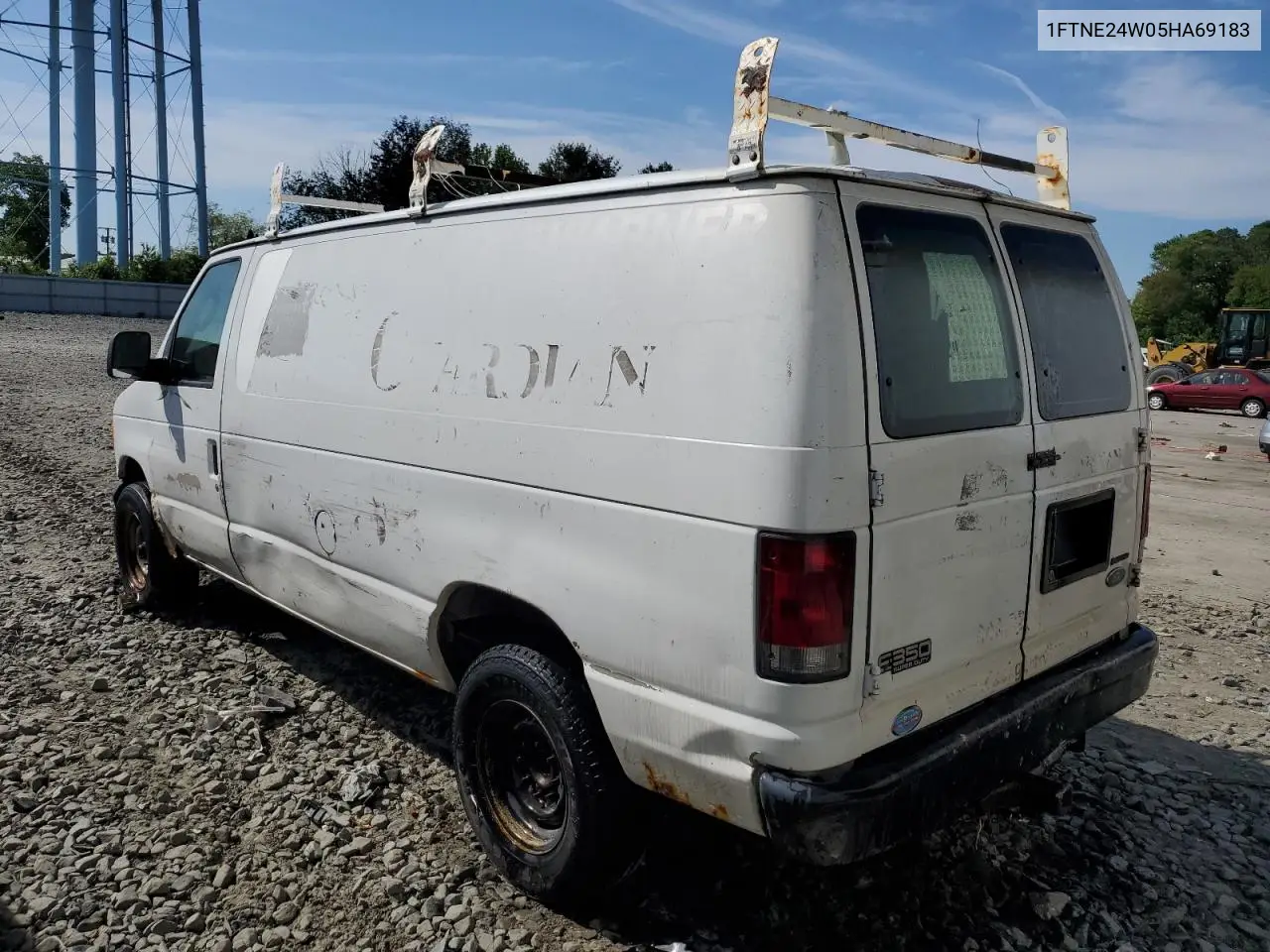 2005 Ford Econoline E250 Van VIN: 1FTNE24W05HA69183 Lot: 55996215