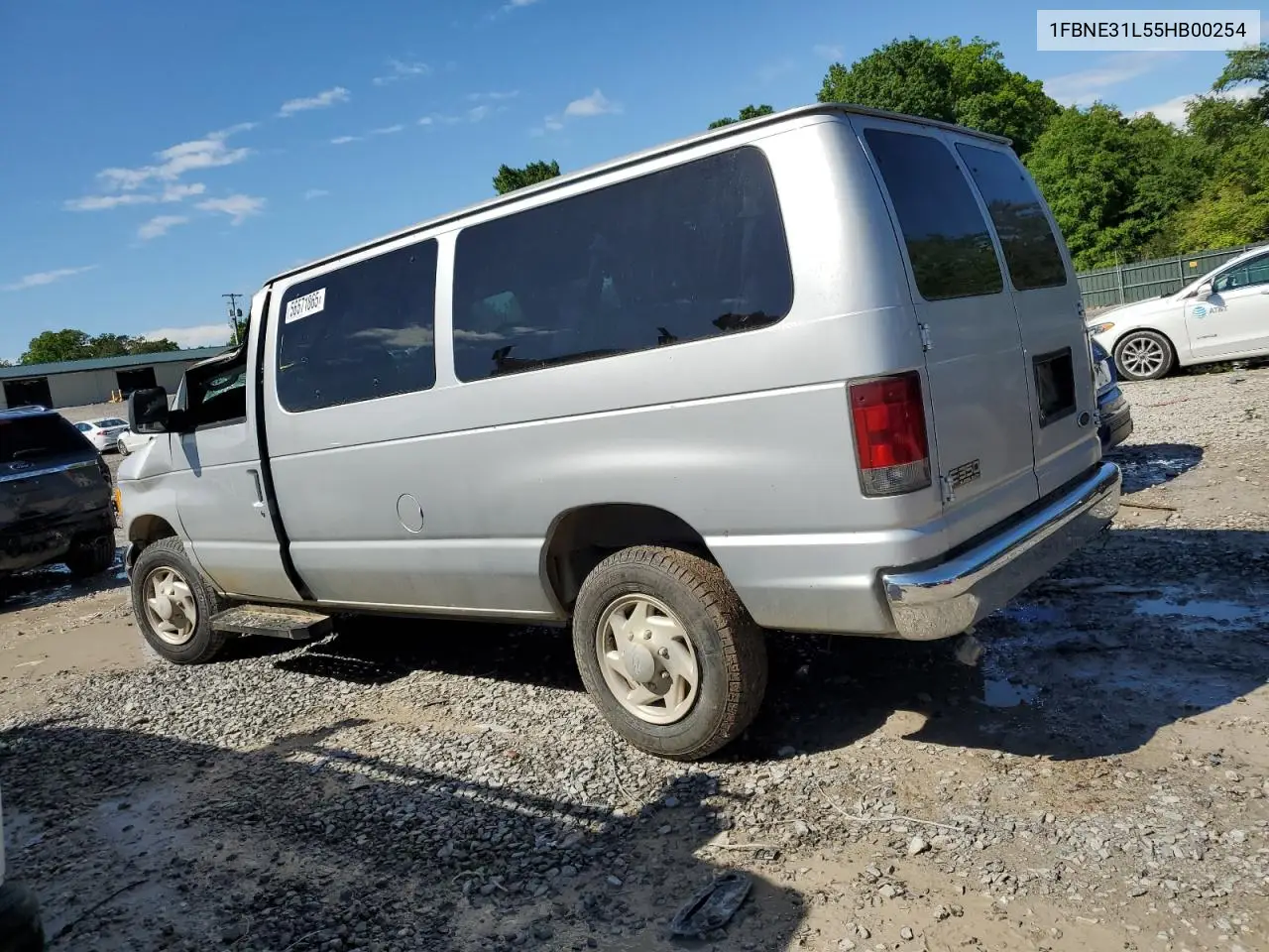 2005 Ford Econoline E350 Super Duty Wagon VIN: 1FBNE31L55HB00254 Lot: 56571865