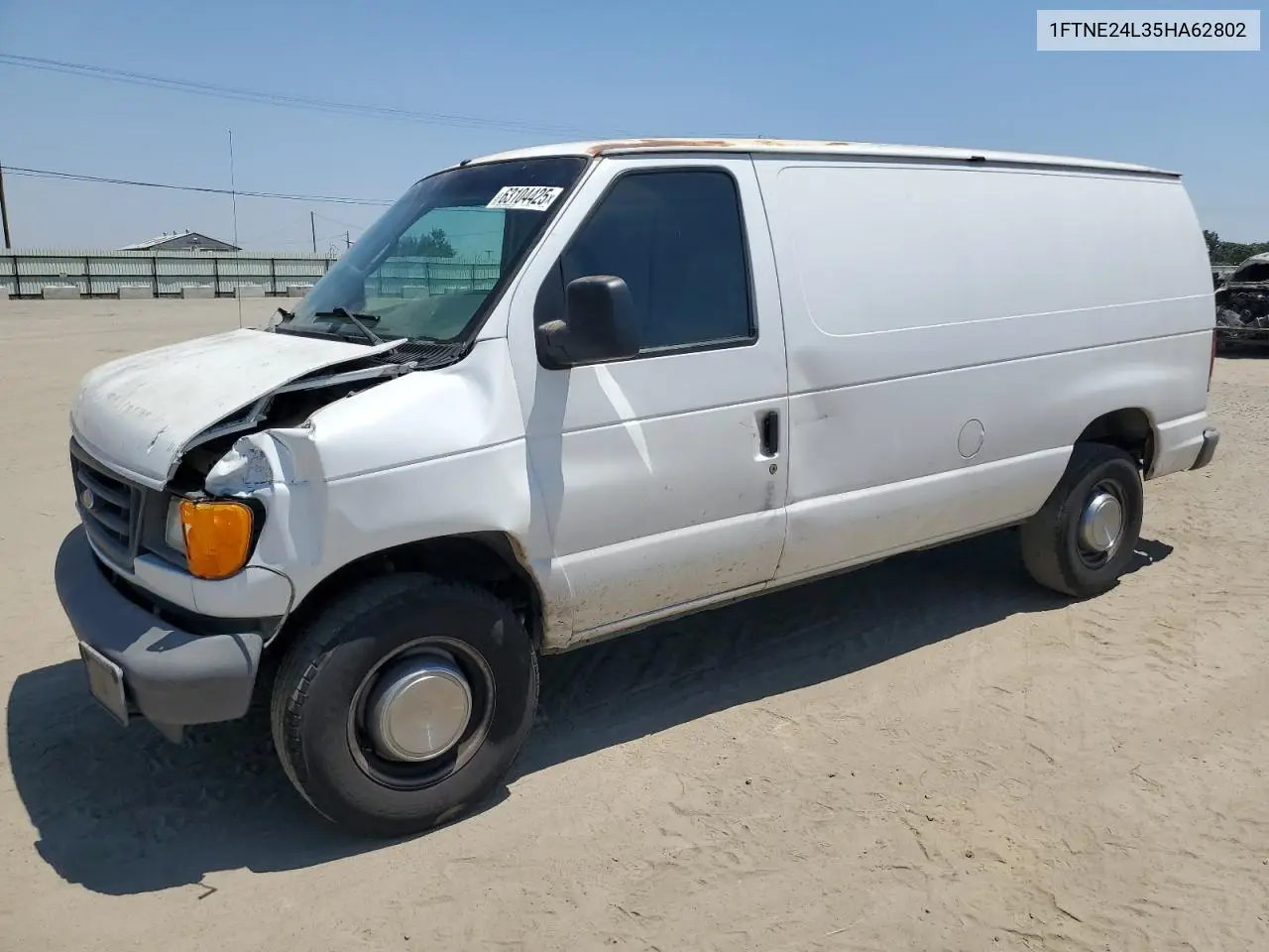 2005 Ford Econoline E250 Van VIN: 1FTNE24L35HA62802 Lot: 63104425