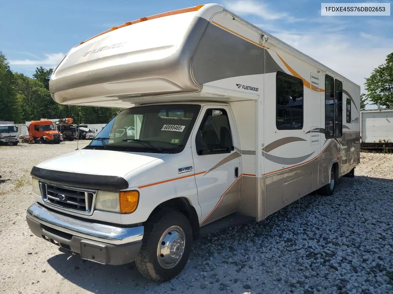 2006 Ford Econoline E450 Super Duty Cutaway Van VIN: 1FDXE45S76DB02653 Lot: 60895465