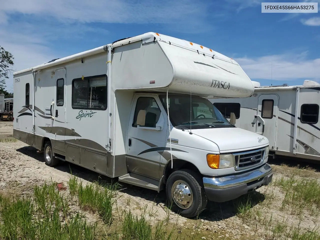 2006 Ford Econoline E450 Super Duty Cutaway Van VIN: 1FDXE45S66HA53275 Lot: 61625435