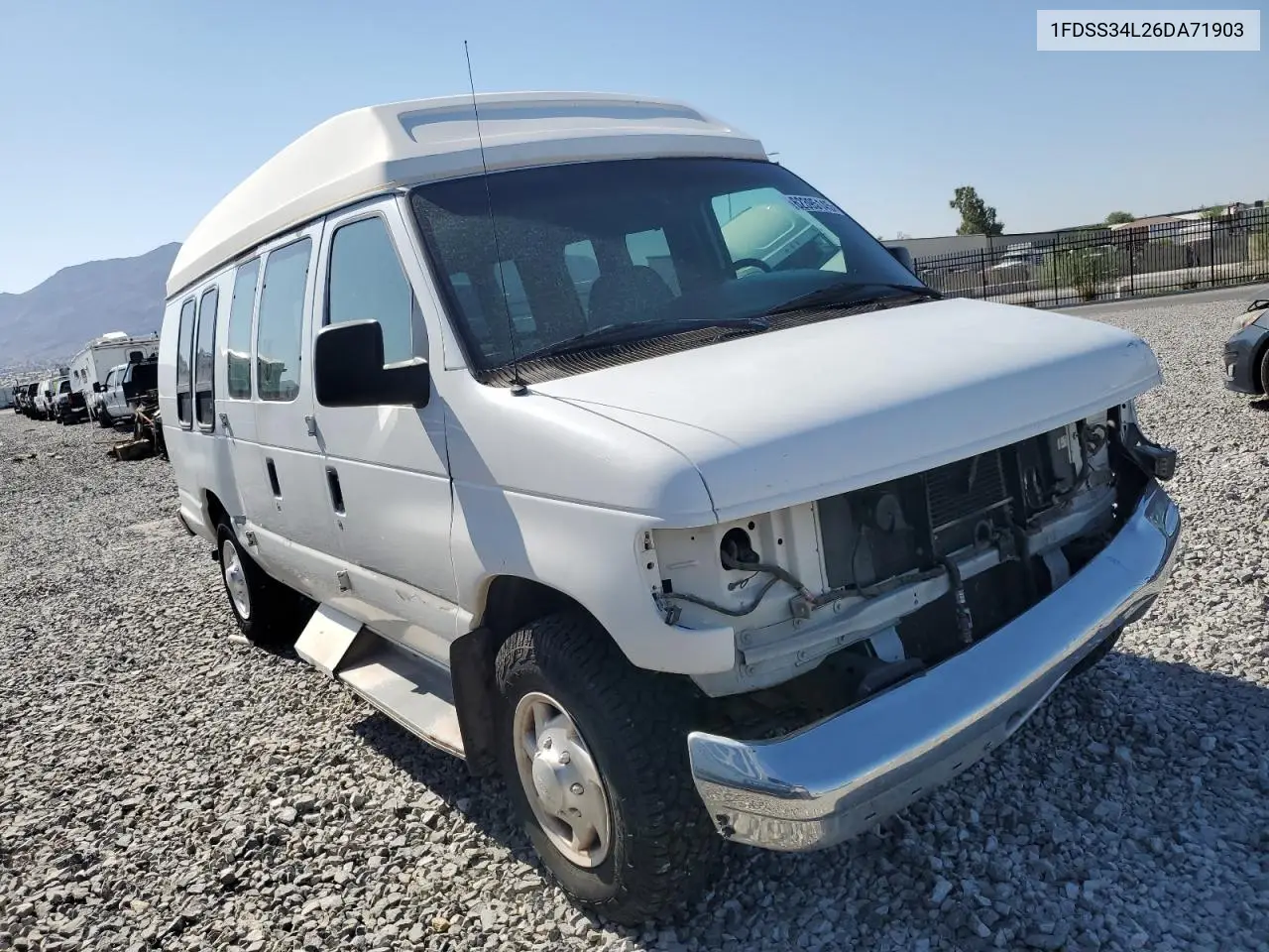 2006 Ford Econoline E350 Super Duty Van VIN: 1FDSS34L26DA71903 Lot: 62395145