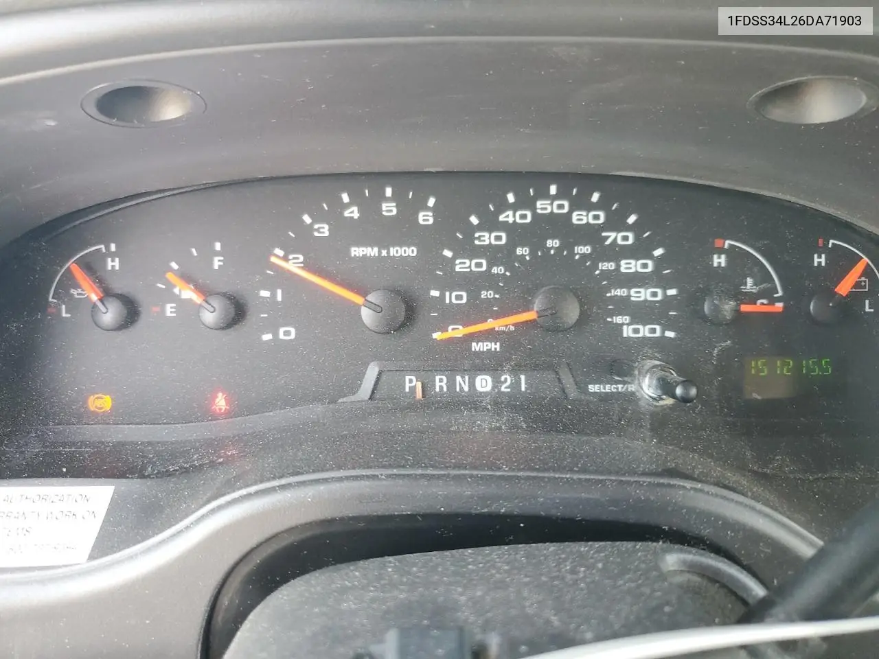 2006 Ford Econoline E350 Super Duty Van VIN: 1FDSS34L26DA71903 Lot: 62395145