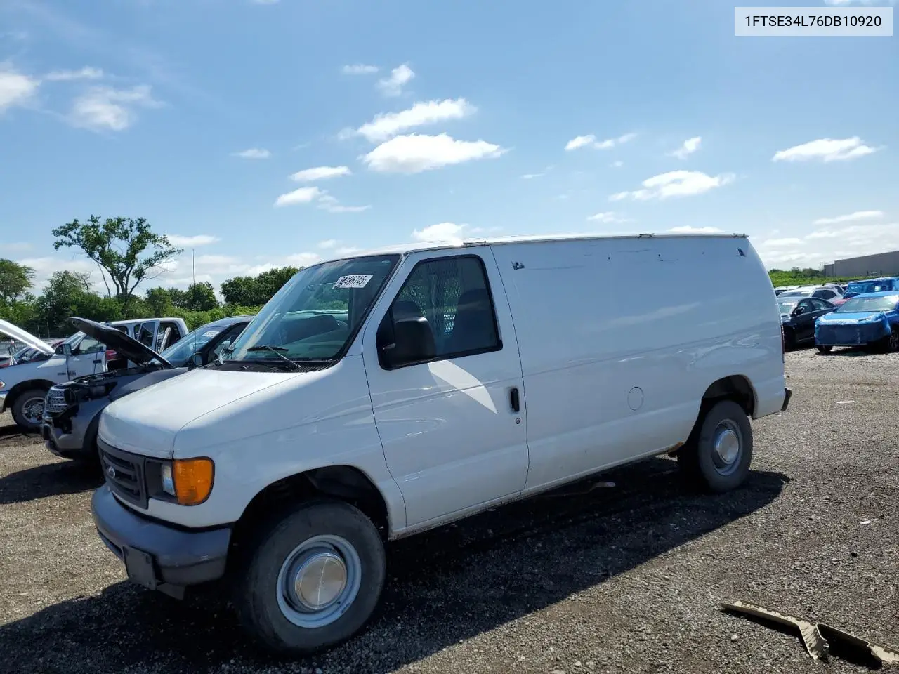 2006 Ford Econoline E350 Super Duty Van VIN: 1FTSE34L76DB10920 Lot: 62496745
