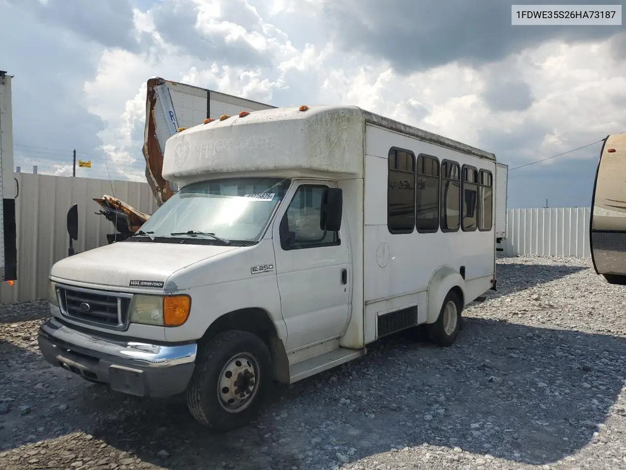 2006 Ford Econoline E350 Super Duty Cutaway Van VIN: 1FDWE35S26HA73187 Lot: 62775825