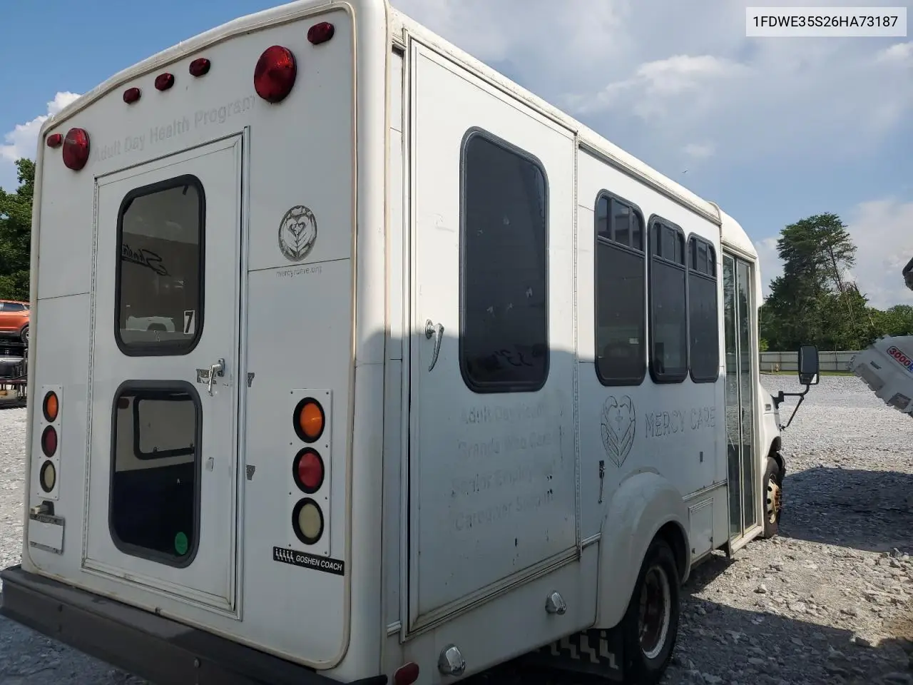 2006 Ford Econoline E350 Super Duty Cutaway Van VIN: 1FDWE35S26HA73187 Lot: 62775825