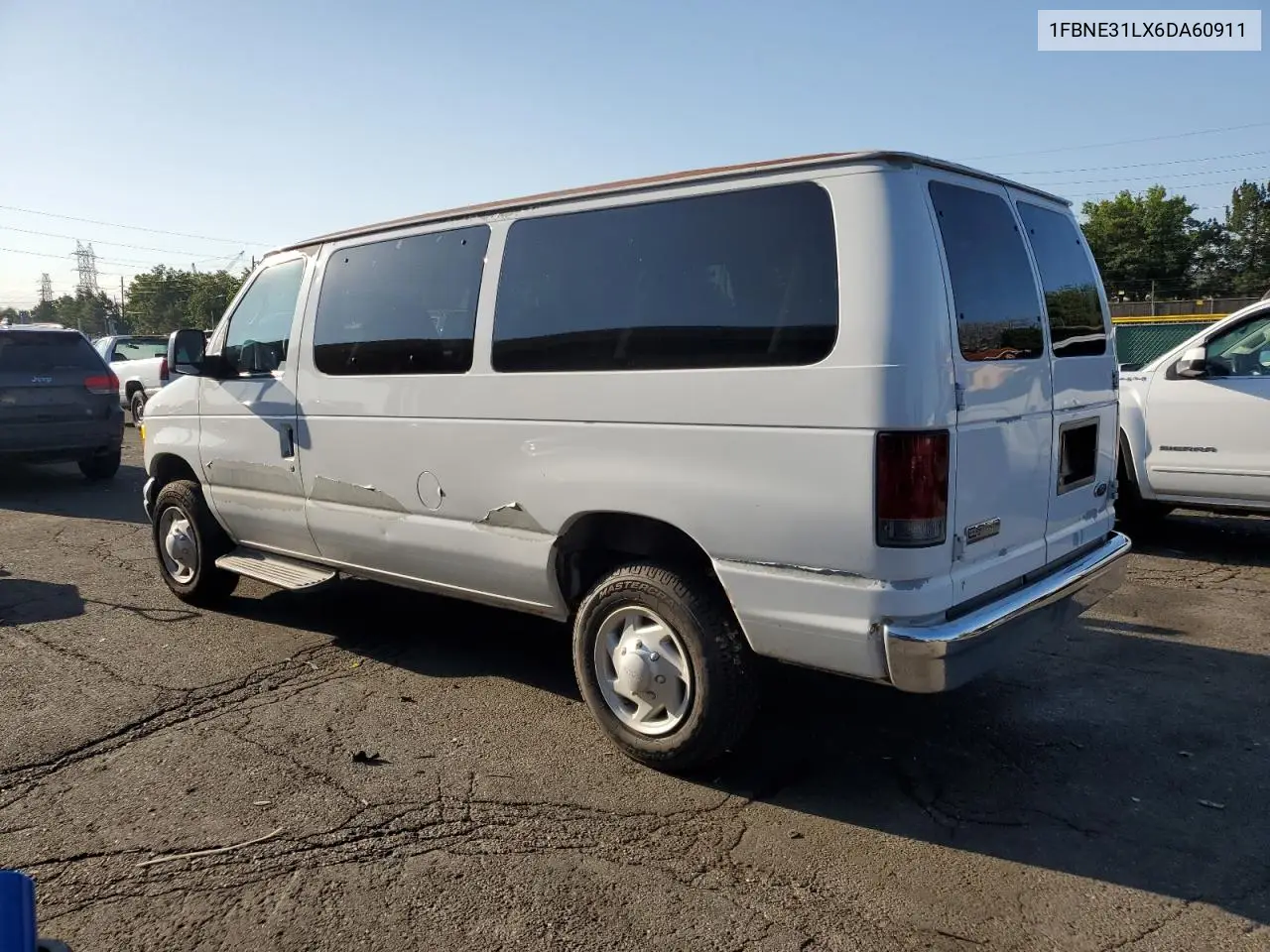 2006 Ford Econoline E350 Super Duty Wagon VIN: 1FBNE31LX6DA60911 Lot: 62935835