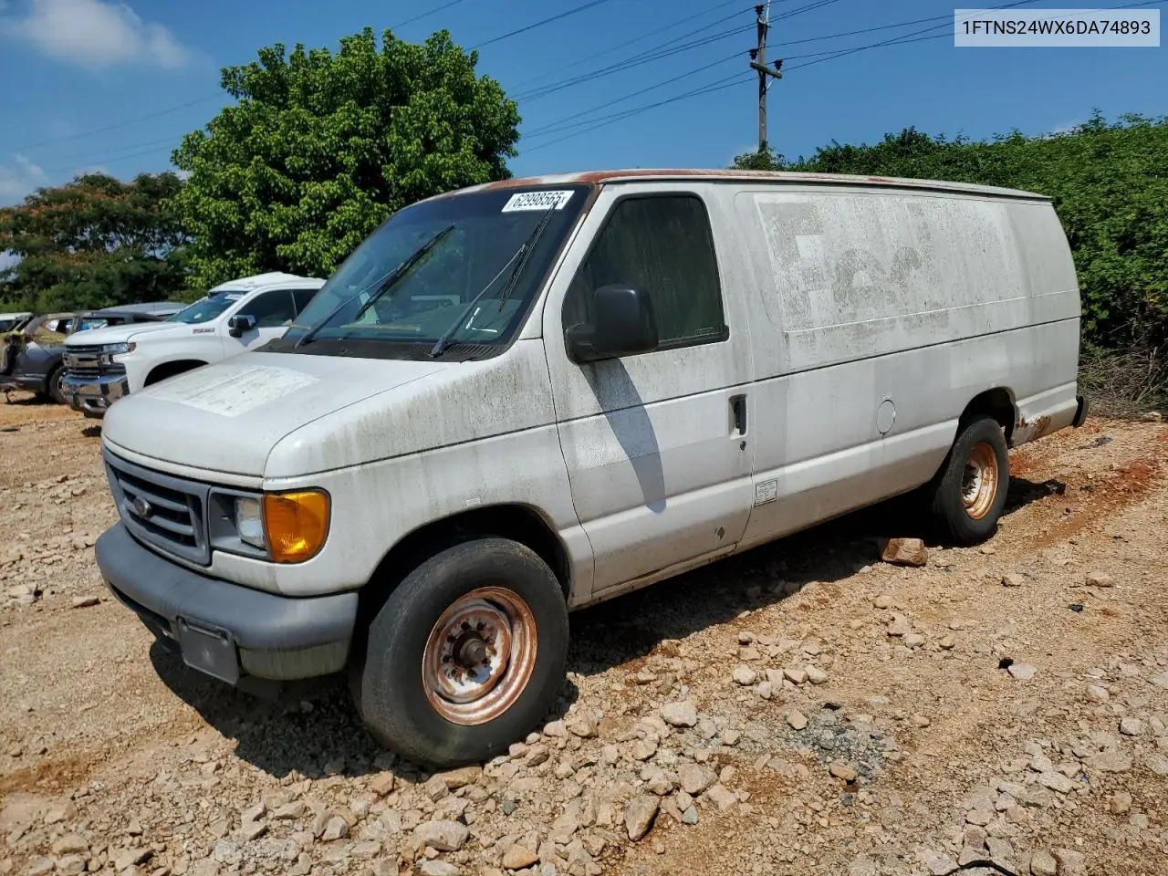 2006 Ford Econoline E250 Van VIN: 1FTNS24WX6DA74893 Lot: 62998565