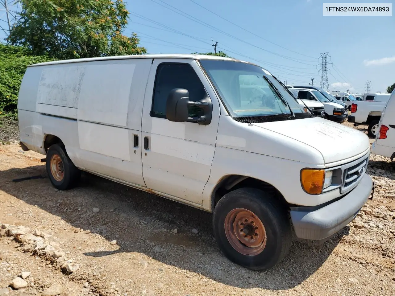 2006 Ford Econoline E250 Van VIN: 1FTNS24WX6DA74893 Lot: 62998565
