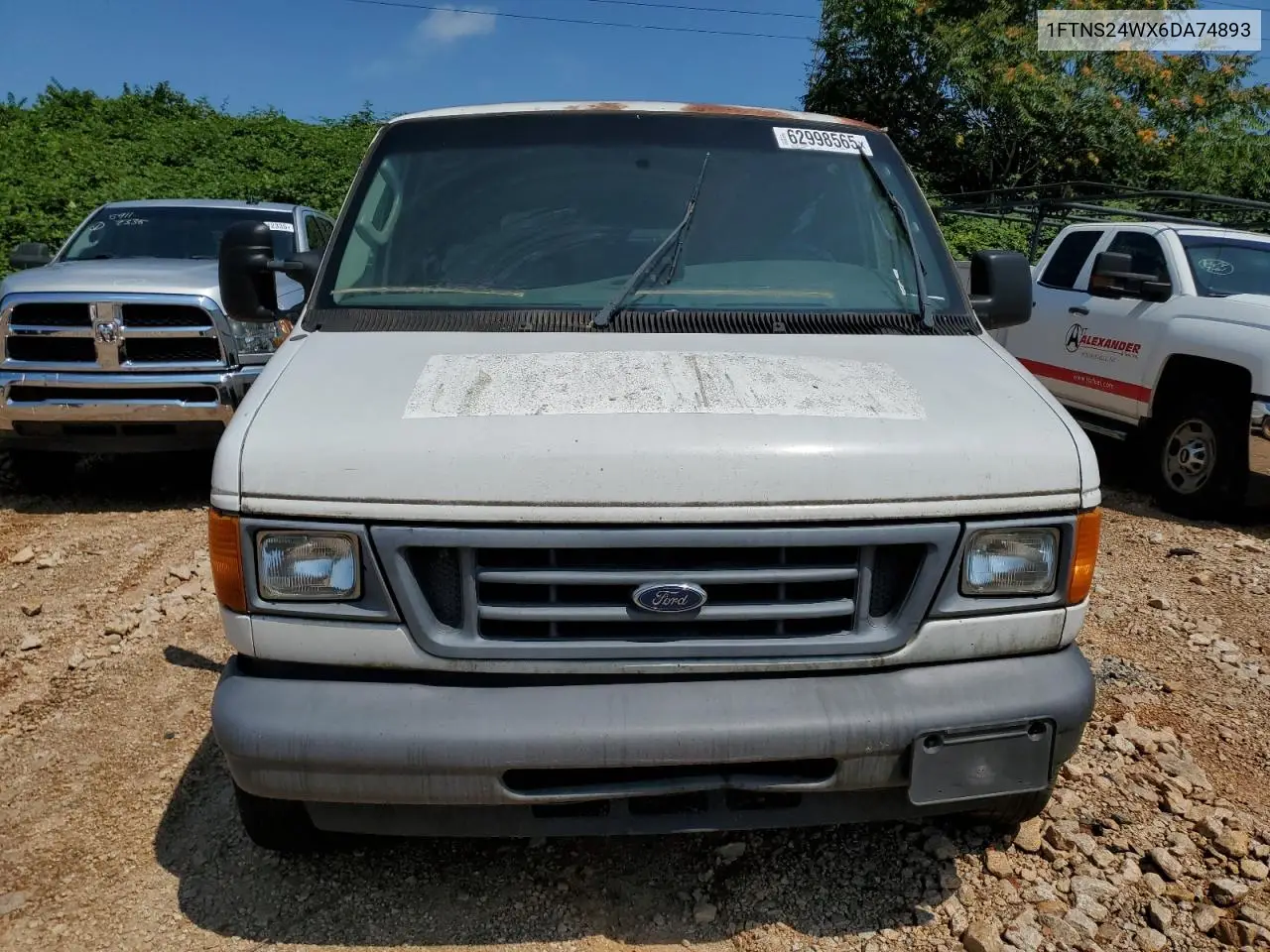 2006 Ford Econoline E250 Van VIN: 1FTNS24WX6DA74893 Lot: 62998565