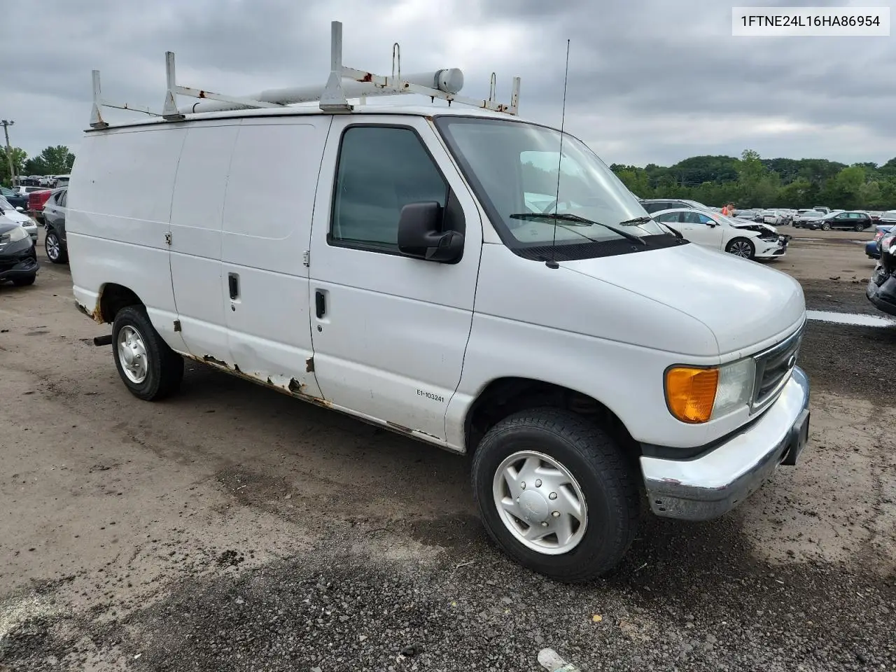 2006 Ford Econoline E250 Van VIN: 1FTNE24L16HA86954 Lot: 63314175