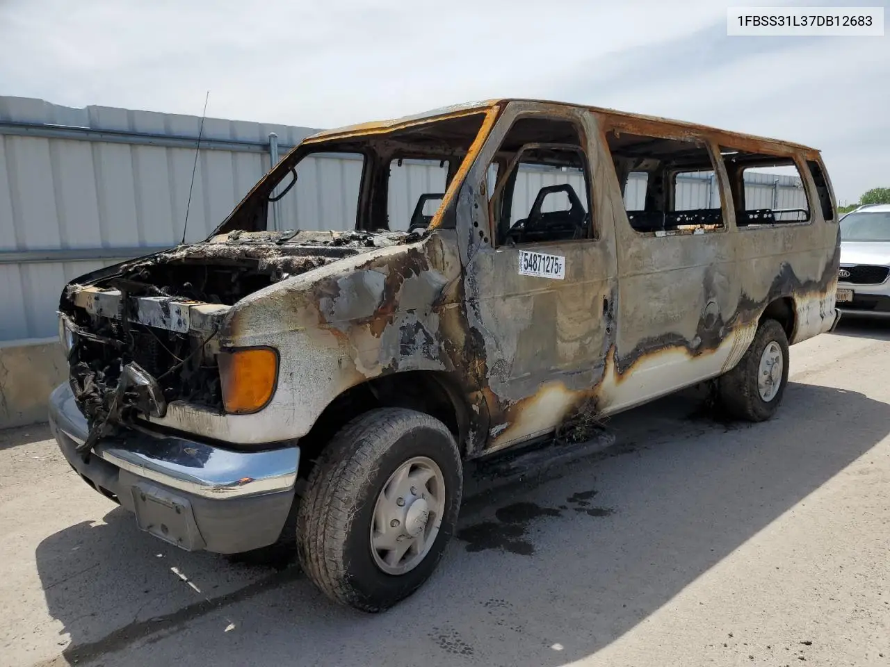2007 Ford Econoline E350 Super Duty Wagon VIN: 1FBSS31L37DB12683 Lot: 54871275