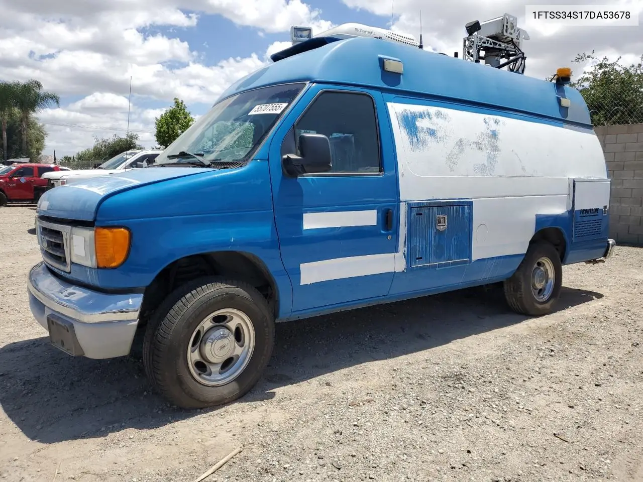 2007 Ford Econoline E350 Super Duty Van VIN: 1FTSS34S17DA53678 Lot: 55707555