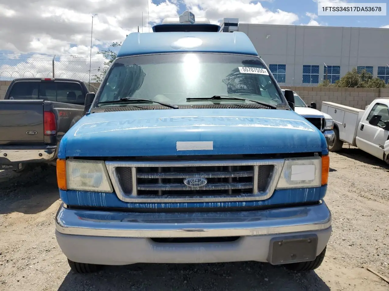 2007 Ford Econoline E350 Super Duty Van VIN: 1FTSS34S17DA53678 Lot: 55707555