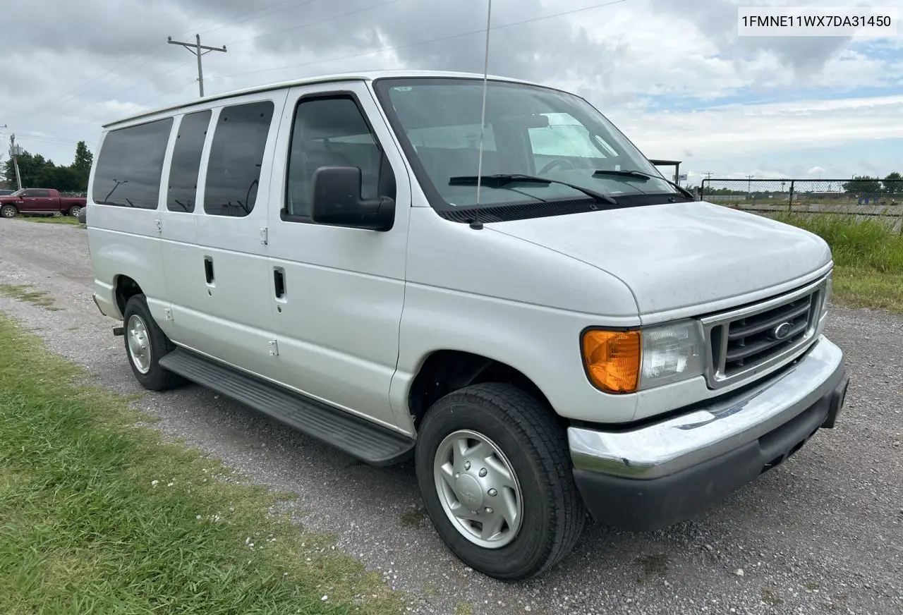 2007 Ford Econoline E150 Wagon VIN: 1FMNE11WX7DA31450 Lot: 63062985