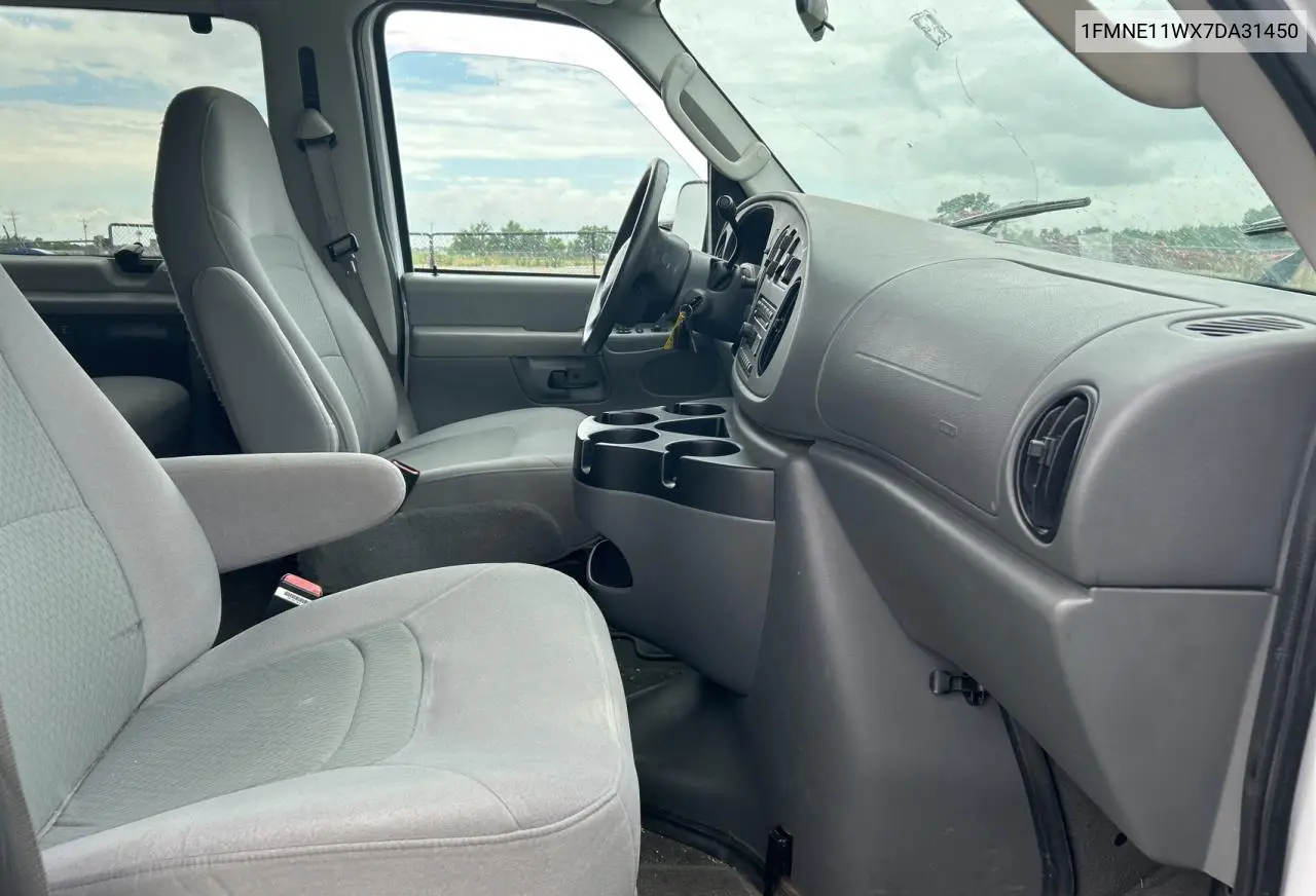 2007 Ford Econoline E150 Wagon VIN: 1FMNE11WX7DA31450 Lot: 63062985