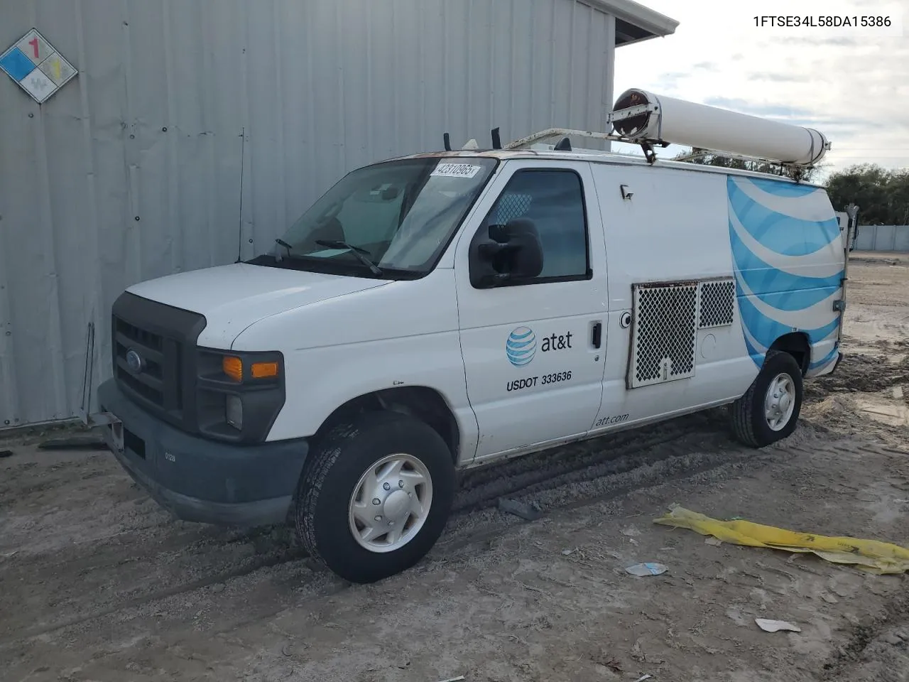 2008 Ford Econoline E350 Super Duty Van VIN: 1FTSE34L58DA15386 Lot: 42310965