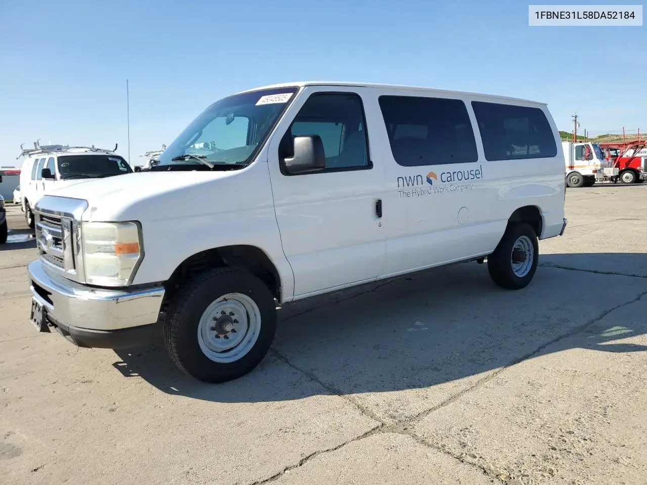 2008 Ford Econoline E350 Super Duty Wagon VIN: 1FBNE31L58DA52184 Lot: 46048505