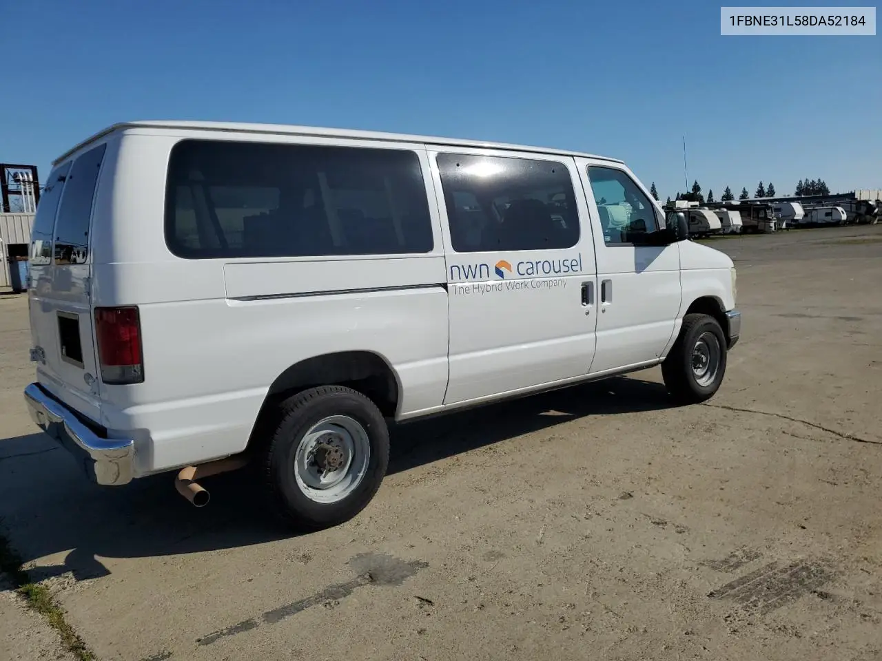 2008 Ford Econoline E350 Super Duty Wagon VIN: 1FBNE31L58DA52184 Lot: 46048505