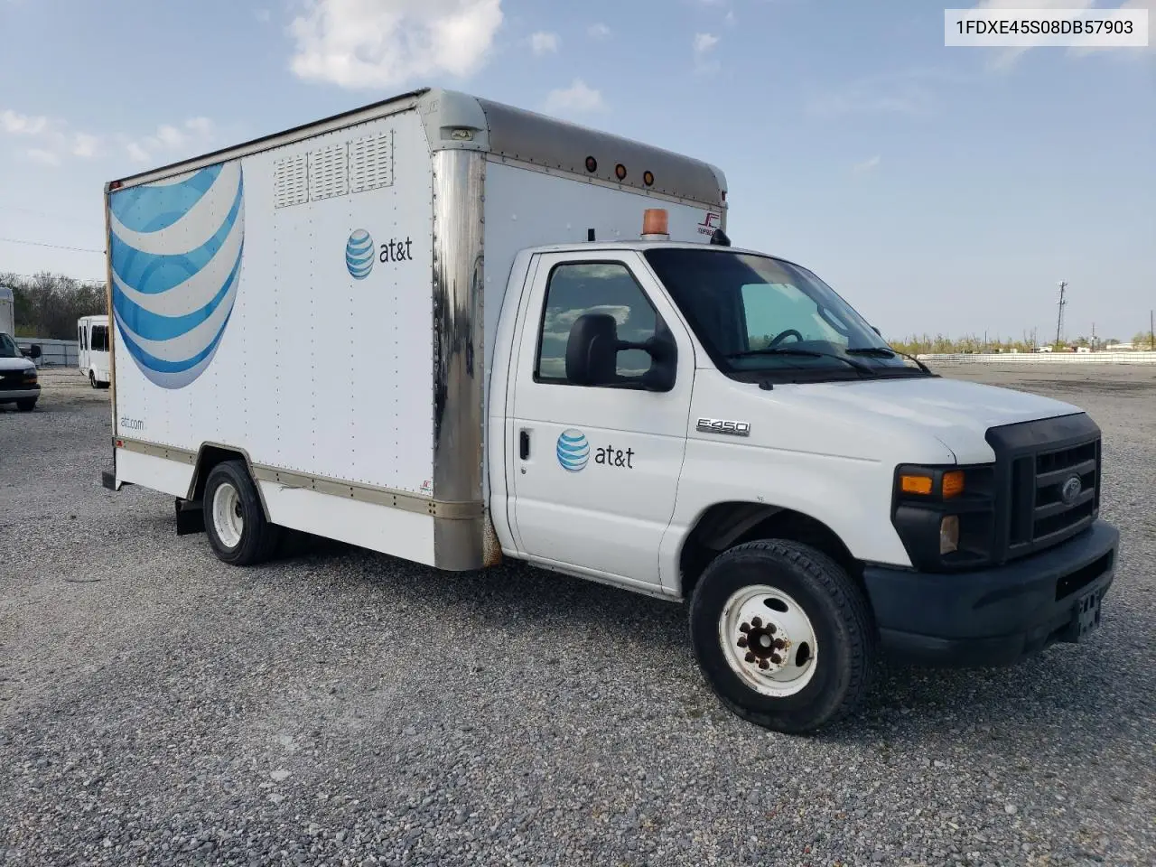 2008 Ford Econoline E450 Super Duty Cutaway Van VIN: 1FDXE45S08DB57903 Lot: 48893595