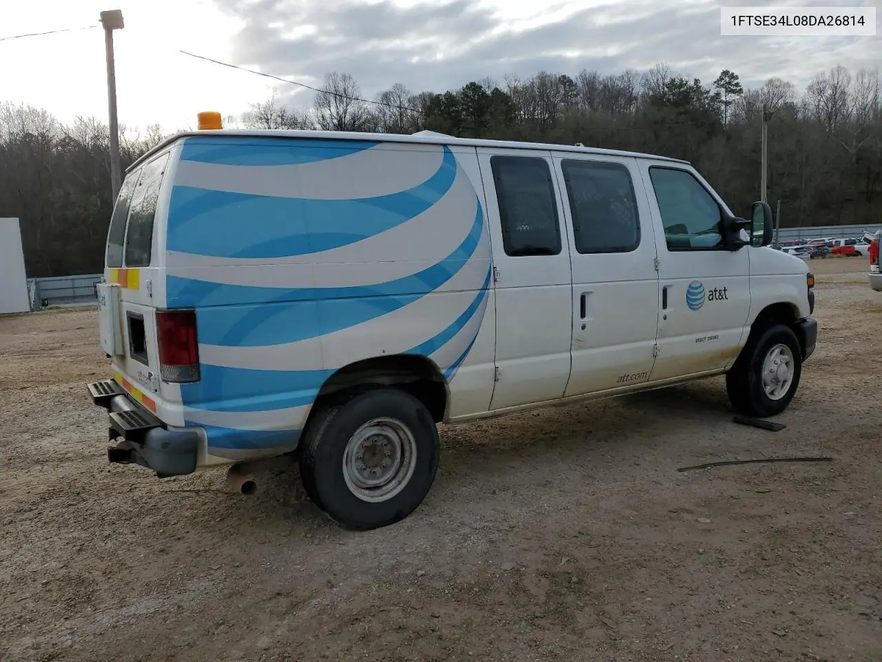 2008 Ford Econoline E350 Super Duty Van VIN: 1FTSE34L08DA26814 Lot: 49805235