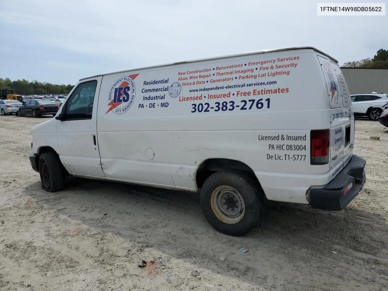 2008 Ford Econoline E150 Van VIN: 1FTNE14W98DB05622 Lot: 52130385
