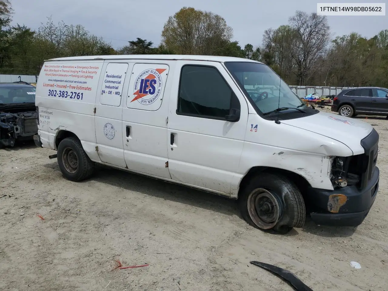 2008 Ford Econoline E150 Van VIN: 1FTNE14W98DB05622 Lot: 52130385