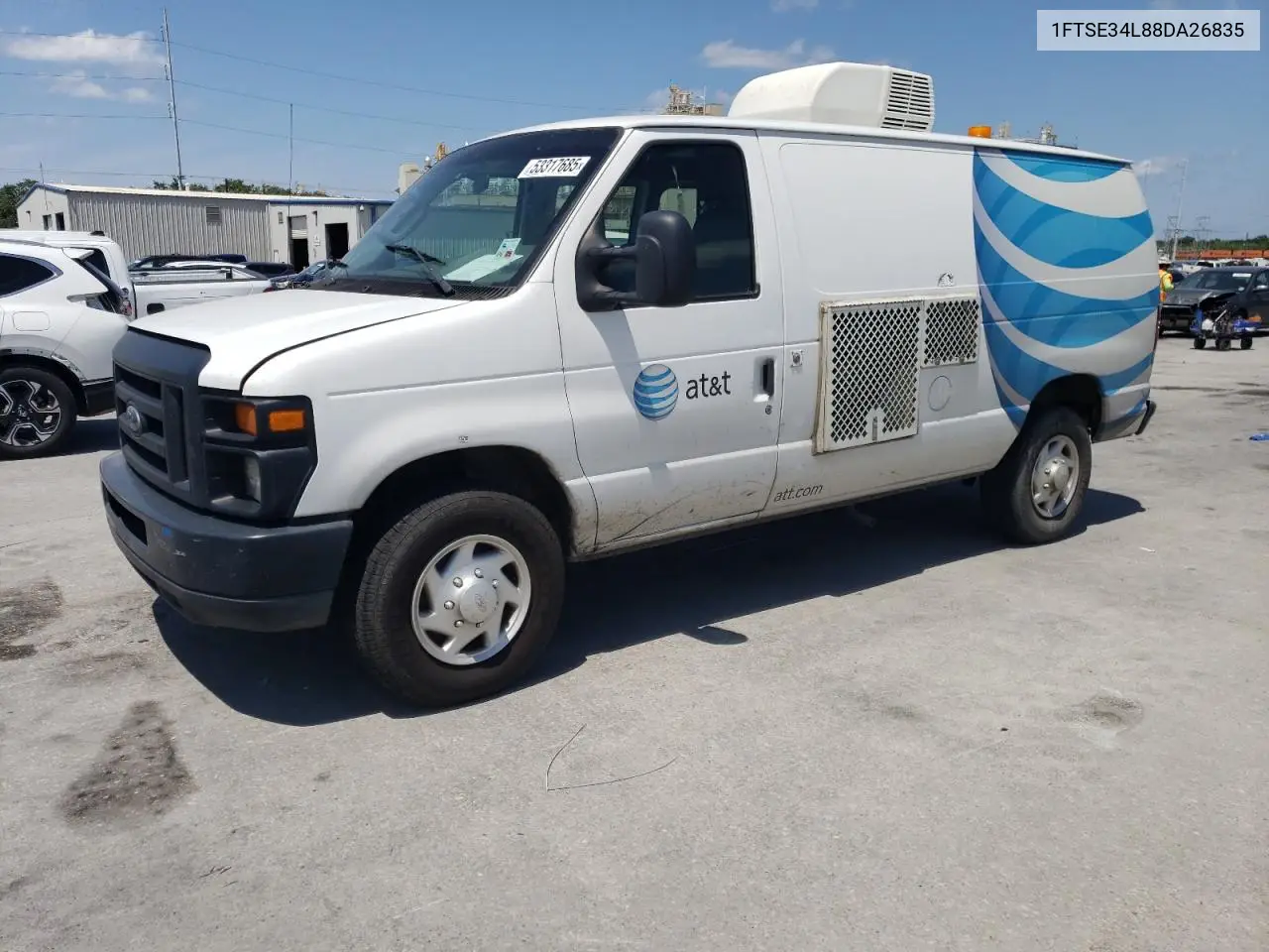 2008 Ford Econoline E350 Super Duty Van VIN: 1FTSE34L88DA26835 Lot: 53317685