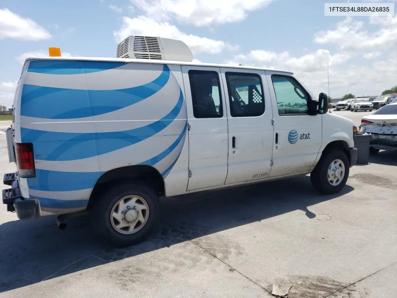 2008 Ford Econoline E350 Super Duty Van VIN: 1FTSE34L88DA26835 Lot: 53317685