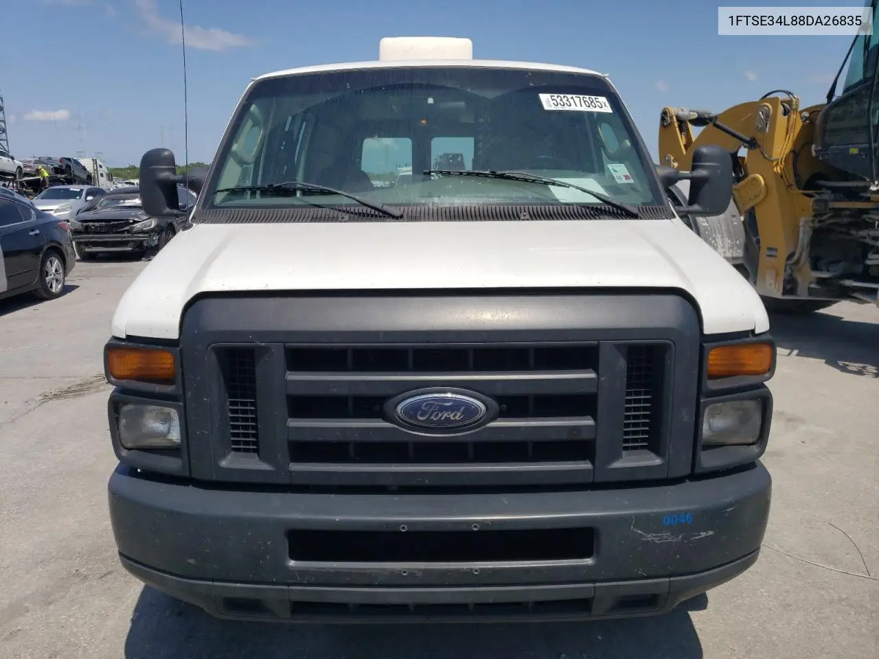 2008 Ford Econoline E350 Super Duty Van VIN: 1FTSE34L88DA26835 Lot: 53317685