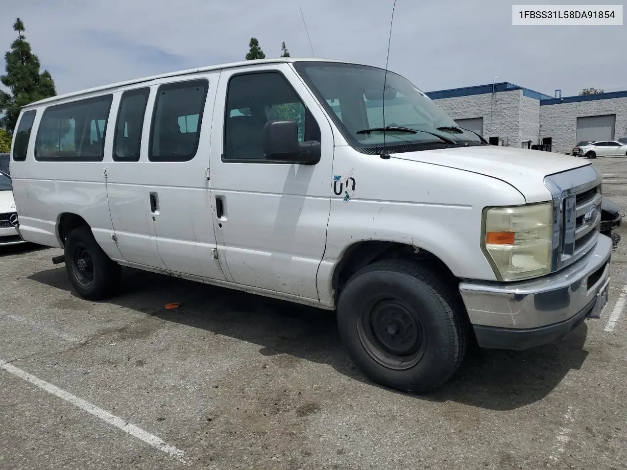 2008 Ford Econoline E350 Super Duty Wagon VIN: 1FBSS31L58DA91854 Lot: 55474115
