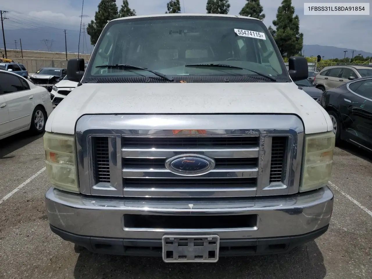 2008 Ford Econoline E350 Super Duty Wagon VIN: 1FBSS31L58DA91854 Lot: 55474115