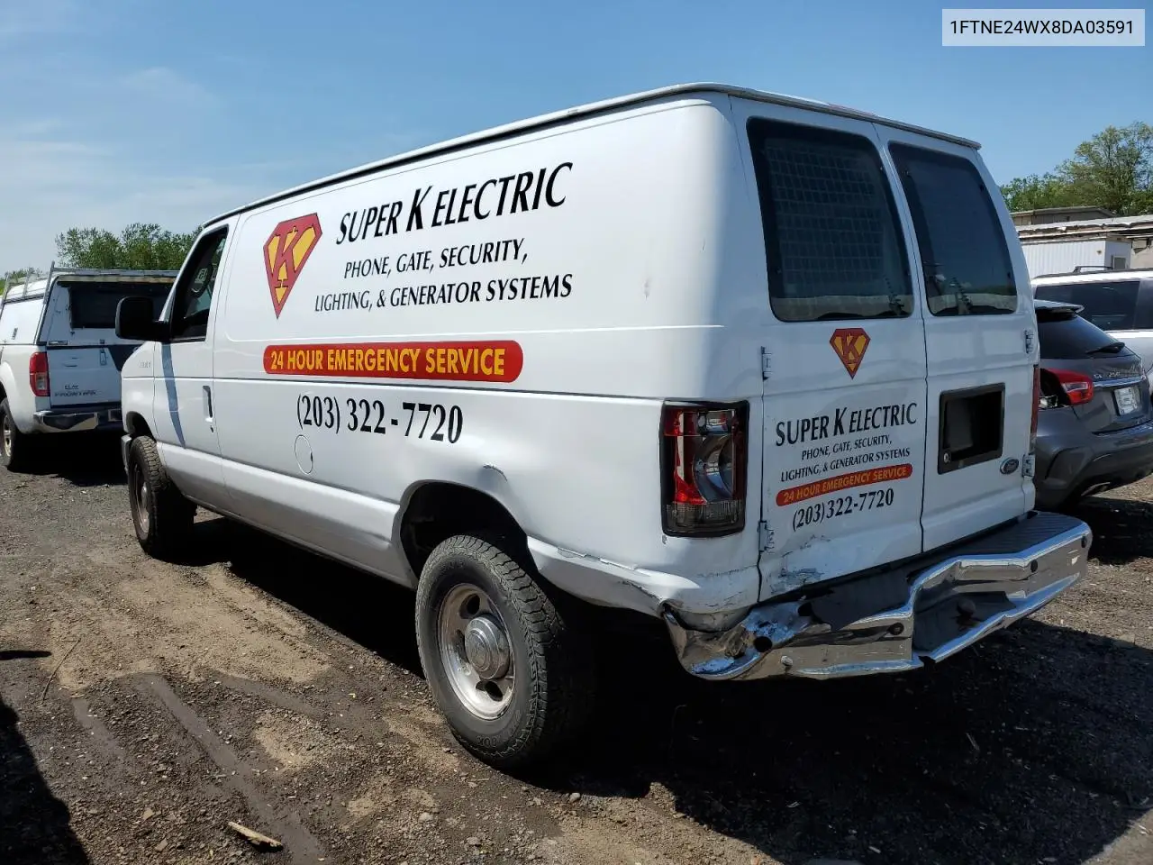 2008 Ford Econoline E250 Van VIN: 1FTNE24WX8DA03591 Lot: 55940745