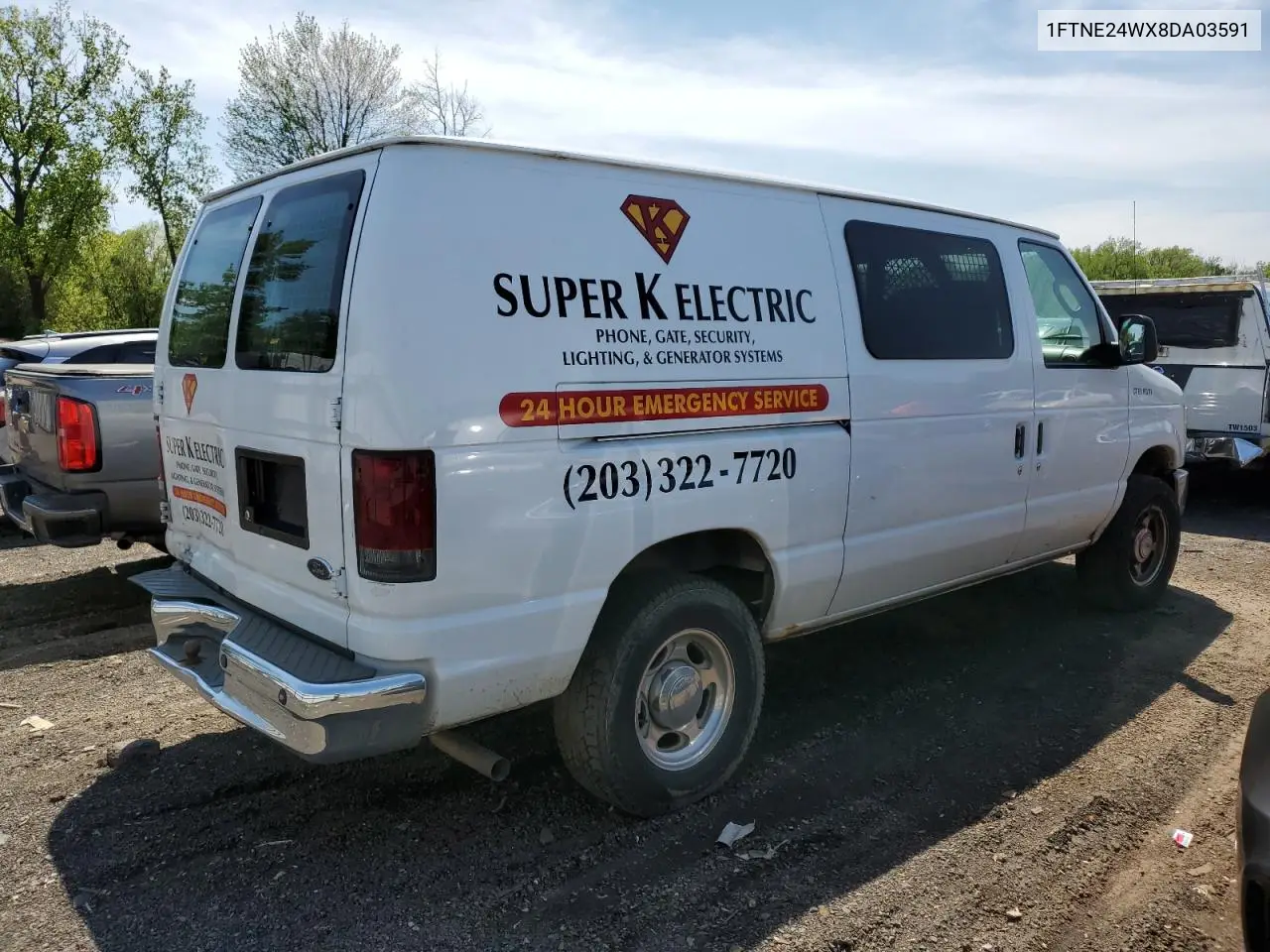 2008 Ford Econoline E250 Van VIN: 1FTNE24WX8DA03591 Lot: 55940745