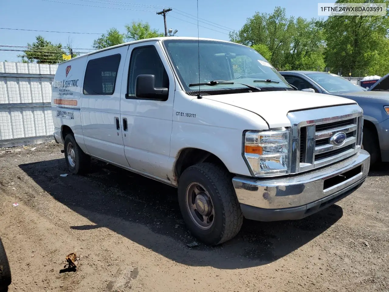2008 Ford Econoline E250 Van VIN: 1FTNE24WX8DA03591 Lot: 55940745