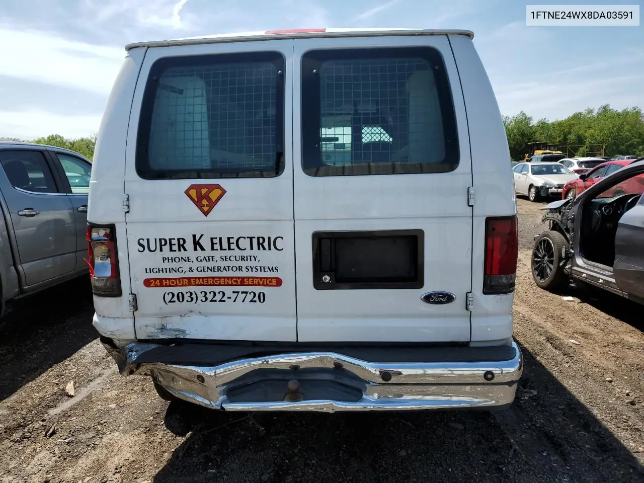 2008 Ford Econoline E250 Van VIN: 1FTNE24WX8DA03591 Lot: 55940745