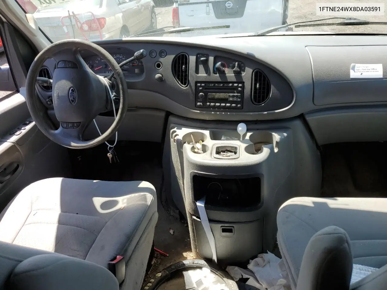 2008 Ford Econoline E250 Van VIN: 1FTNE24WX8DA03591 Lot: 55940745