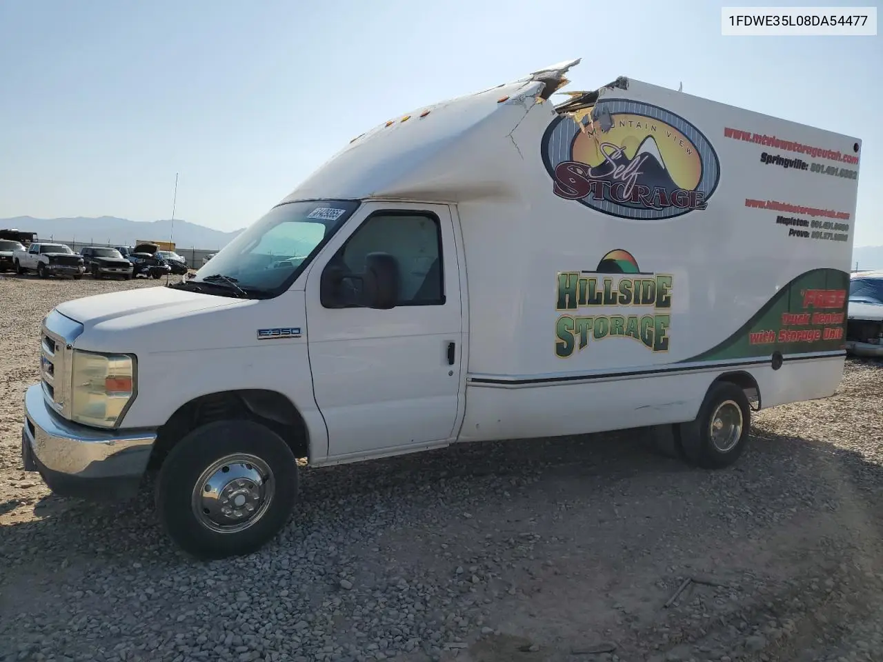 2008 Ford Econoline E350 Super Duty Cutaway Van VIN: 1FDWE35L08DA54477 Lot: 61429365