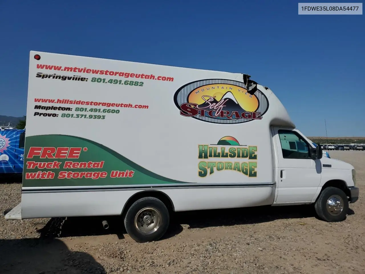 2008 Ford Econoline E350 Super Duty Cutaway Van VIN: 1FDWE35L08DA54477 Lot: 61429365