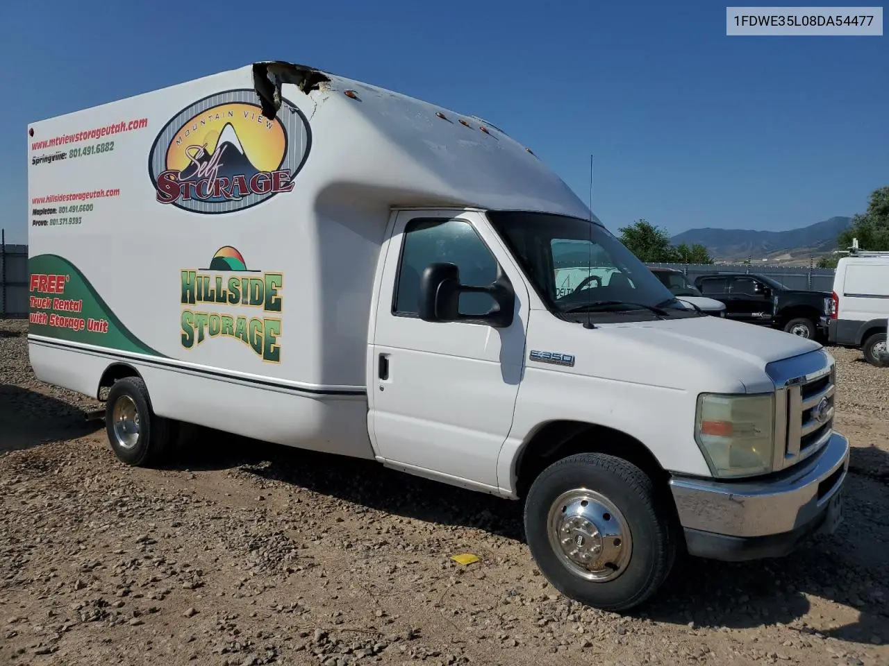 2008 Ford Econoline E350 Super Duty Cutaway Van VIN: 1FDWE35L08DA54477 Lot: 61429365