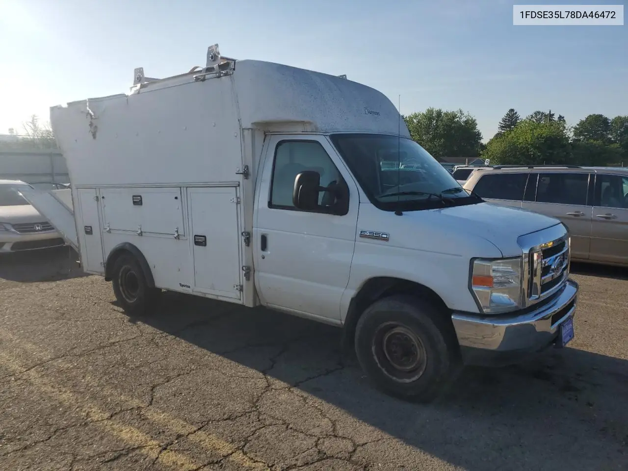 2008 Ford Econoline E350 Super Duty Cutaway Van VIN: 1FDSE35L78DA46472 Lot: 62288435