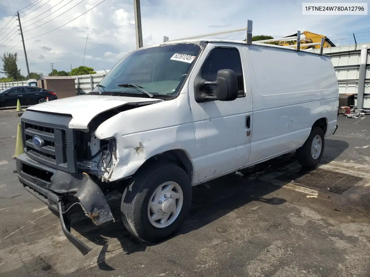 2008 Ford Econoline E250 Van VIN: 1FTNE24W78DA12796 Lot: 62391245