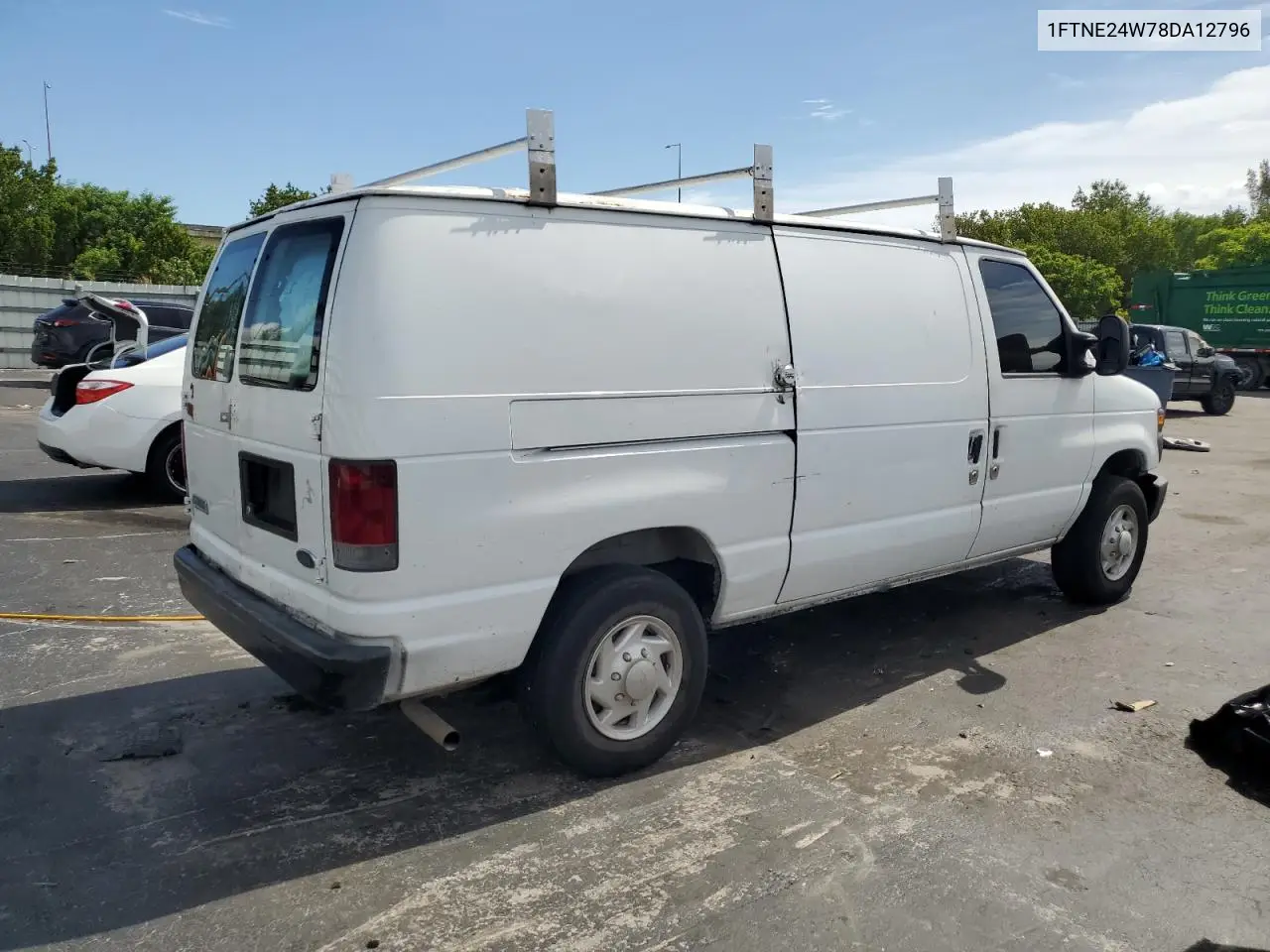 2008 Ford Econoline E250 Van VIN: 1FTNE24W78DA12796 Lot: 62391245