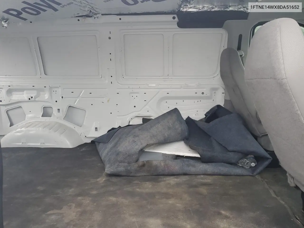 2008 Ford Econoline E150 Van VIN: 1FTNE14WX8DA51652 Lot: 62393525