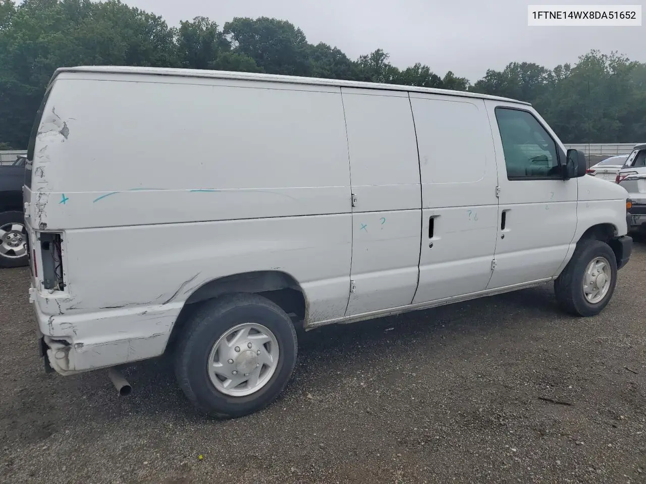 2008 Ford Econoline E150 Van VIN: 1FTNE14WX8DA51652 Lot: 62393525