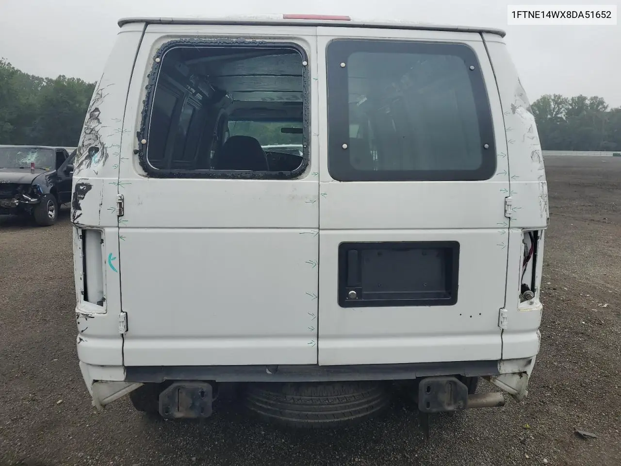 2008 Ford Econoline E150 Van VIN: 1FTNE14WX8DA51652 Lot: 62393525