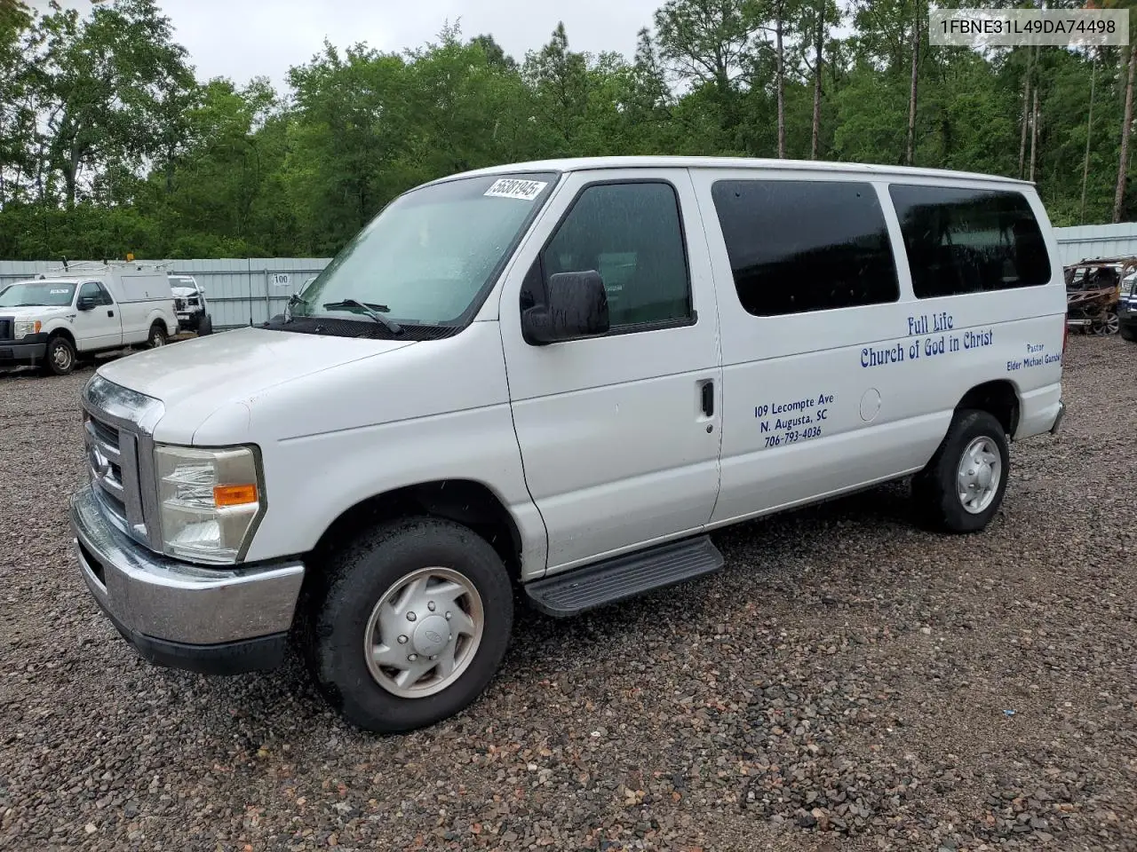 2009 Ford Econoline E350 Super Duty Wagon VIN: 1FBNE31L49DA74498 Lot: 56381945